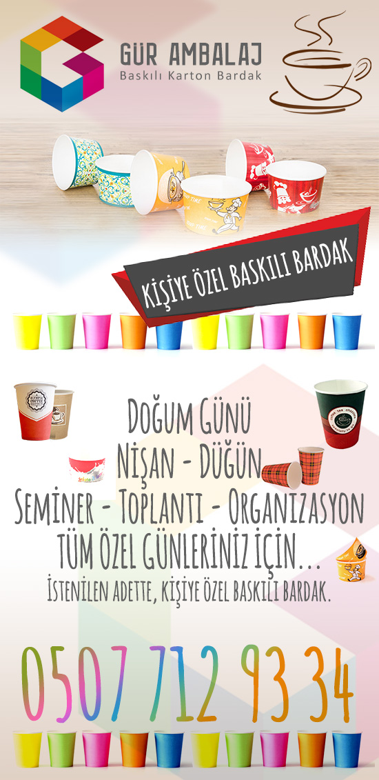 Gür Ambalaj baskılı karton bardak eryaman
