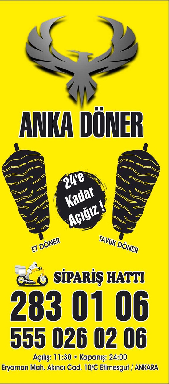 Anka Pide Döner Pide Kebap Pizza Eryaman