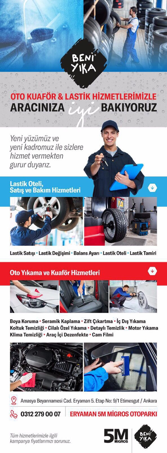 BENİ YIKA oto yıkama &amp; lastik