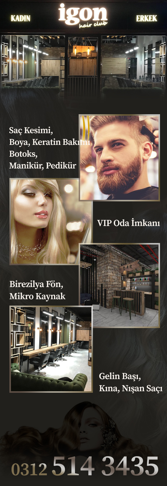 İGON HAİR CLUP, Kadın & Erkek Kuaför Salonu