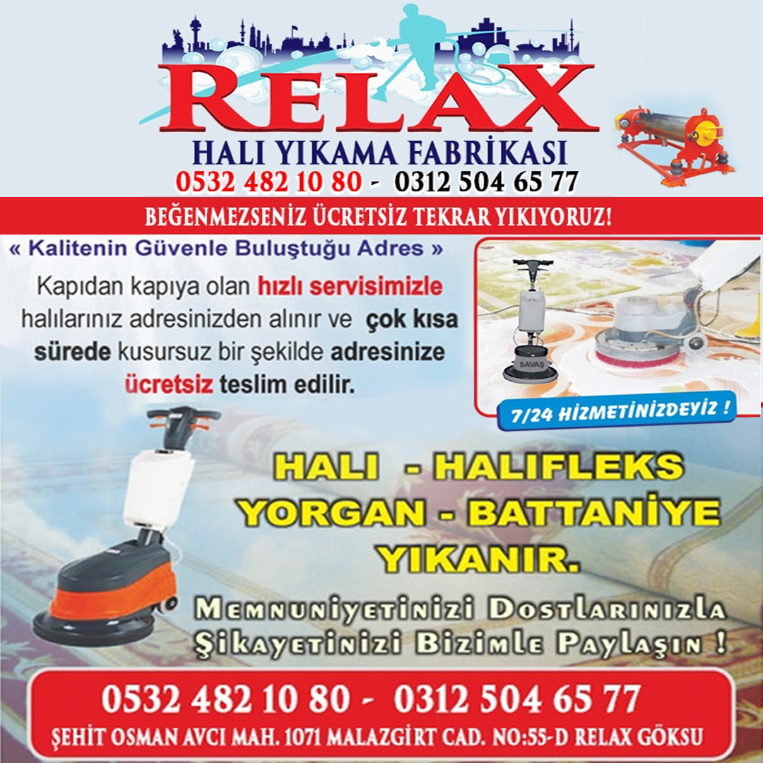 RELAX HALI YIKAMA, Halı Yıkama Fabrikası,