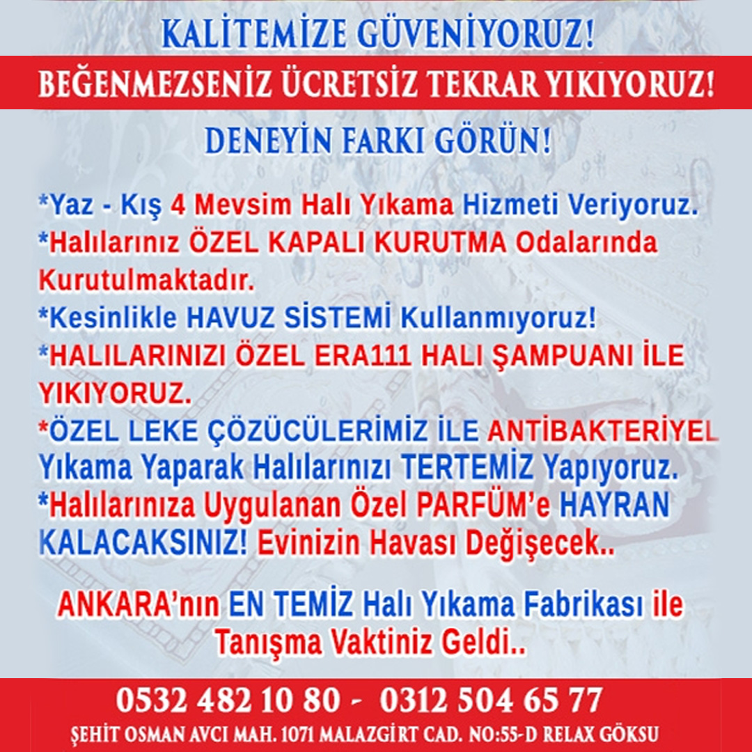 RELAX HALI YIKAMA, Halı Yıkama Fabrikası,
