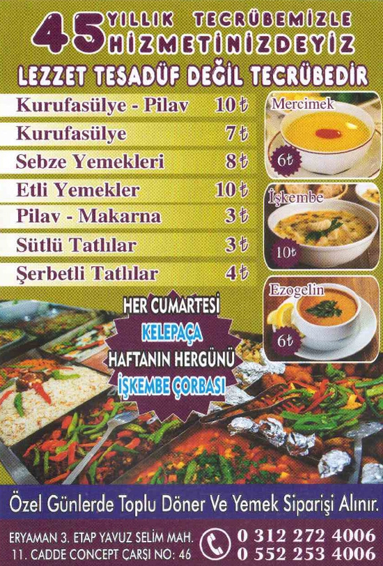 Şaşkın Dede Ev Yemekleri Eryaman